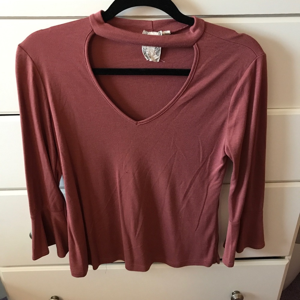 High neck top